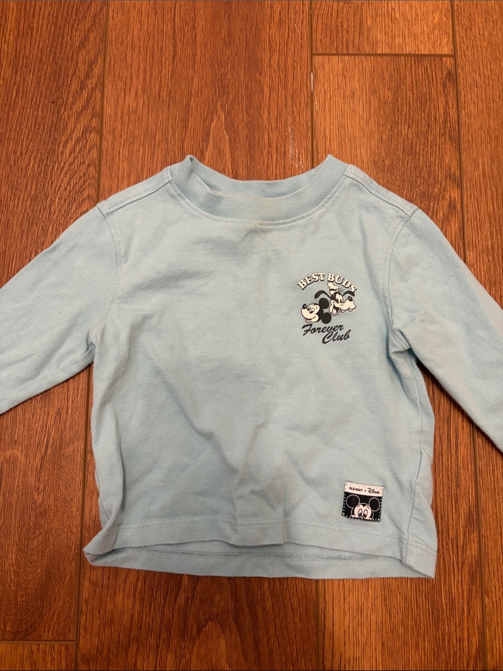 Disney Baby Blue Mickey Mouse Long Sleeve Tee